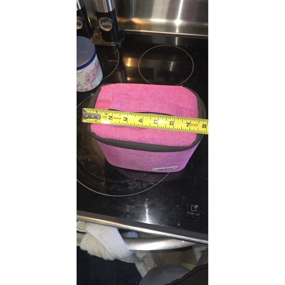 pink Youha insulated breast milk cooler bag with a top handle